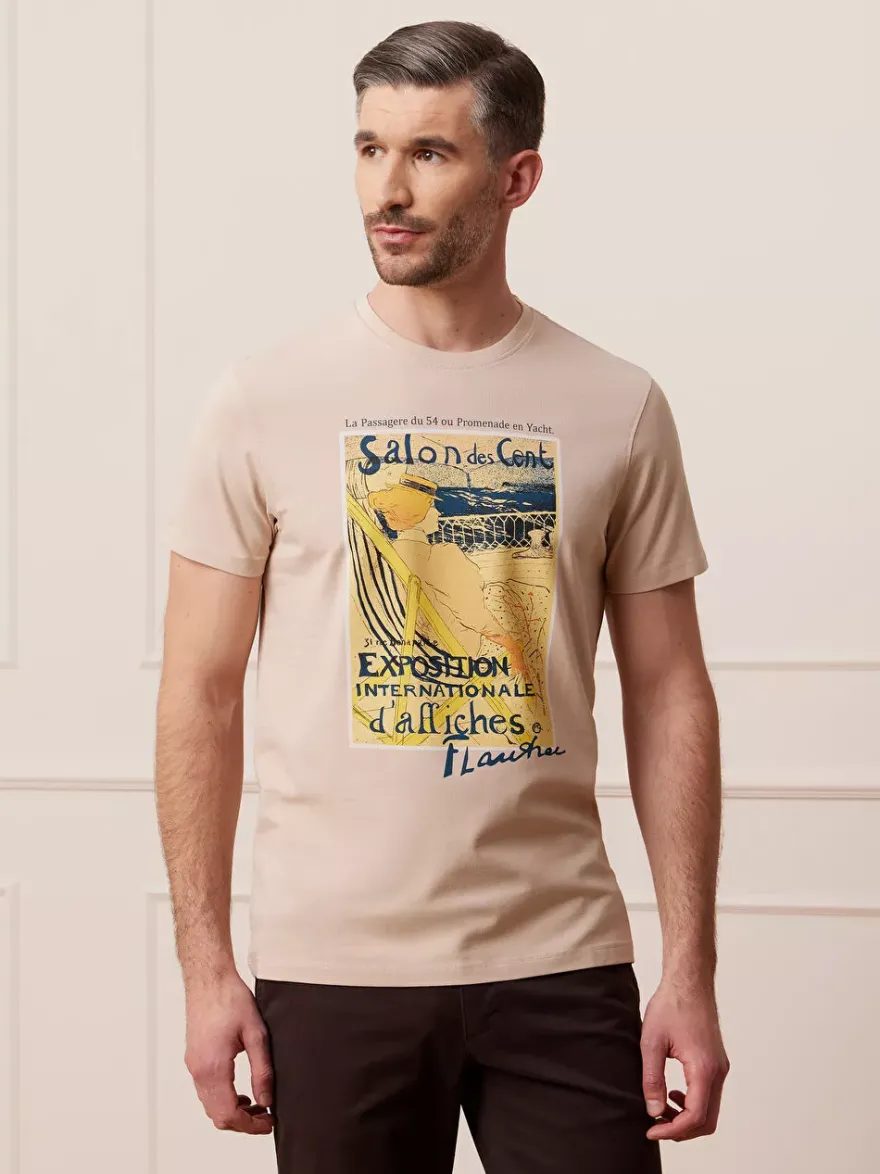 Bytom BEŻOWY T-SHIRT LAUTREC Discount