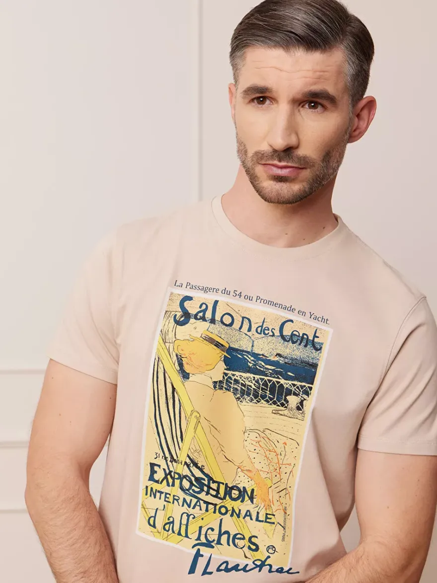 Bytom BEŻOWY T-SHIRT LAUTREC Discount