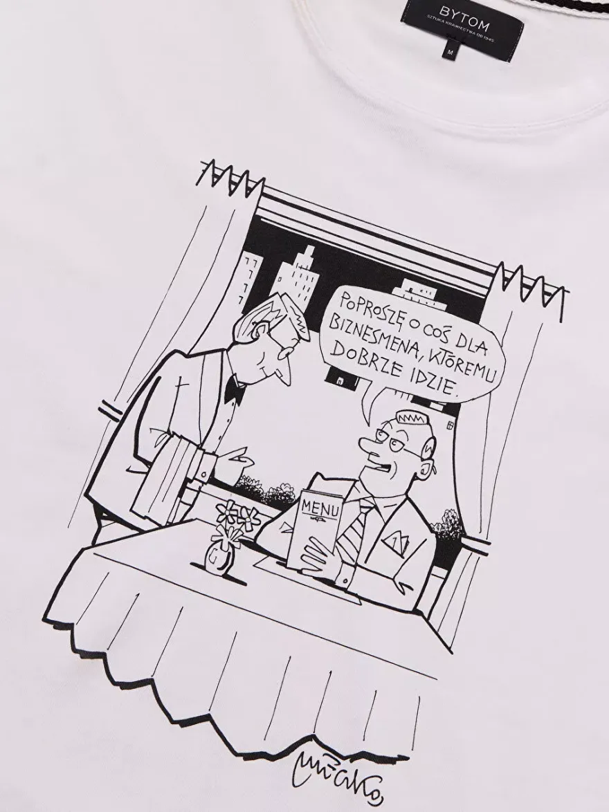 Bytom BIAŁY T-SHIRT MLECZKO Sale
