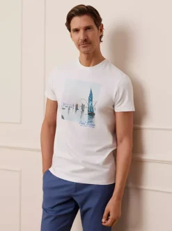 Bytom BIAŁY T-SHIRT POINTYLIZM1 New