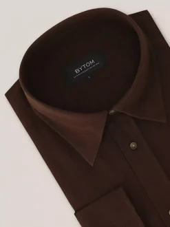Bytom BRĄZOWA KOSZULA DŁUGI RĘKAW Discount