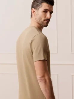 Bytom BRĄZOWY T-SHIRT GOSFIELD Sale