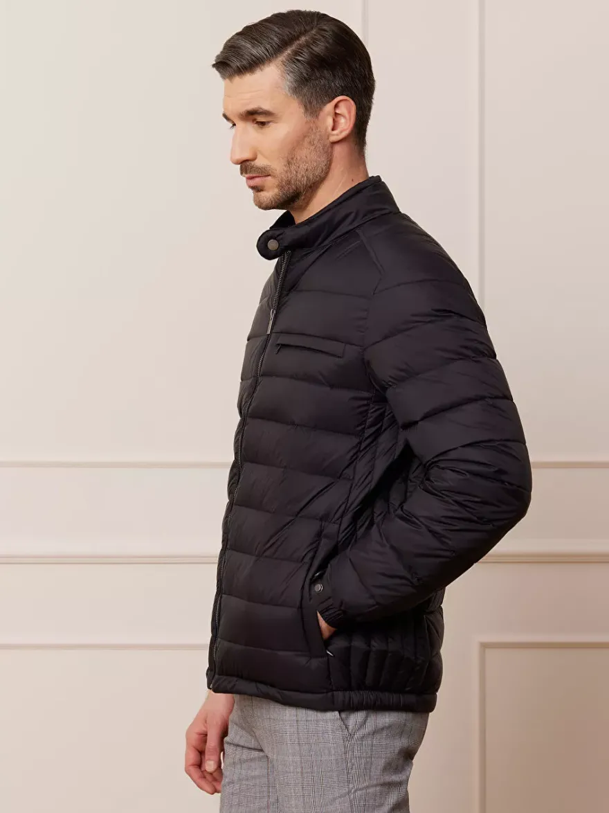 Bytom CZARNA PUCHOWA KURTKA ELGIN New