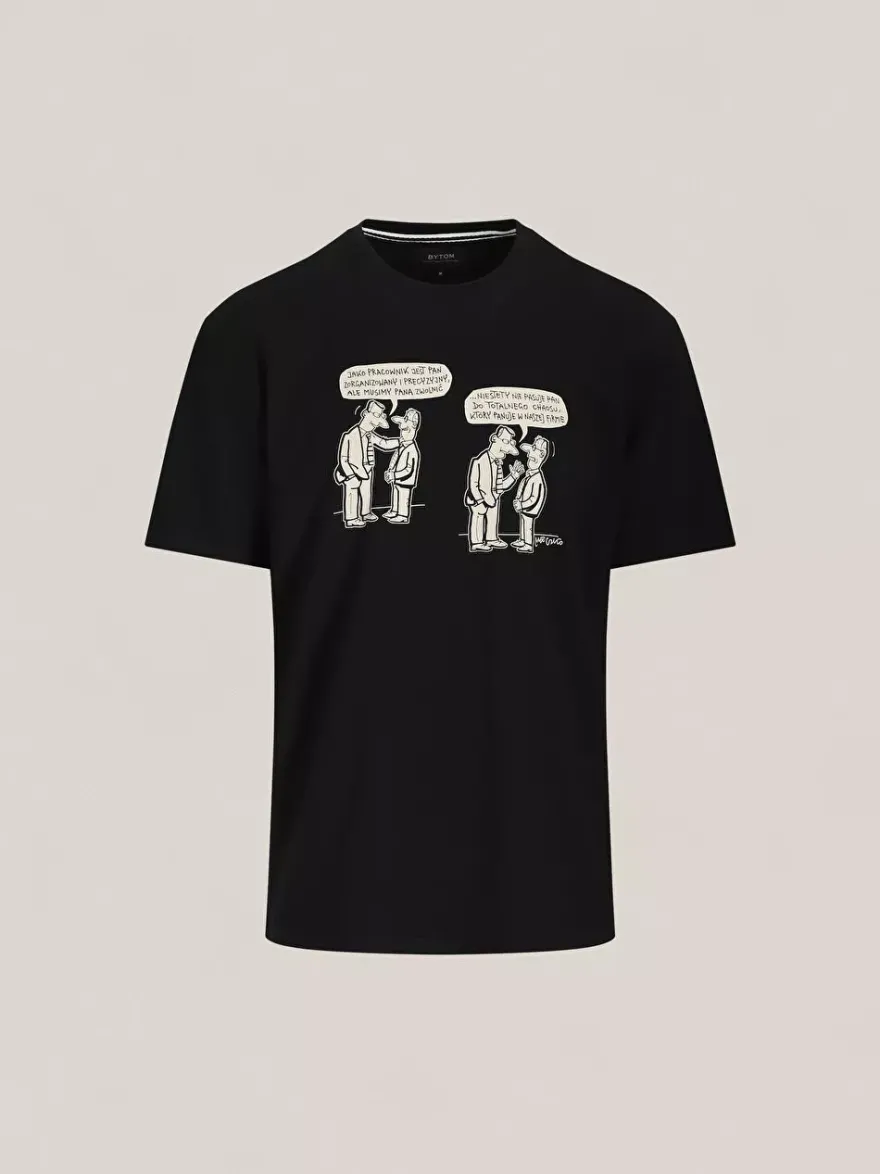 Bytom CZARNY T-SHIRT MLECZKO Clearance