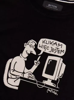 Bytom CZARNY T-SHIRT MLECZKO