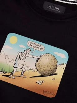 Bytom CZARNY T-SHIRT MLECZKO Sale