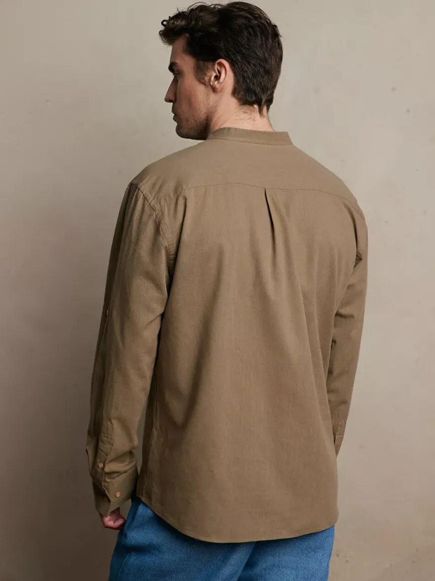 Bytom KOSZULA W KOLORZE KHAKI DŁUGI RĘKAW New