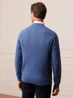 Bytom NIEBIESKI SWETER BRATOFT Clearance